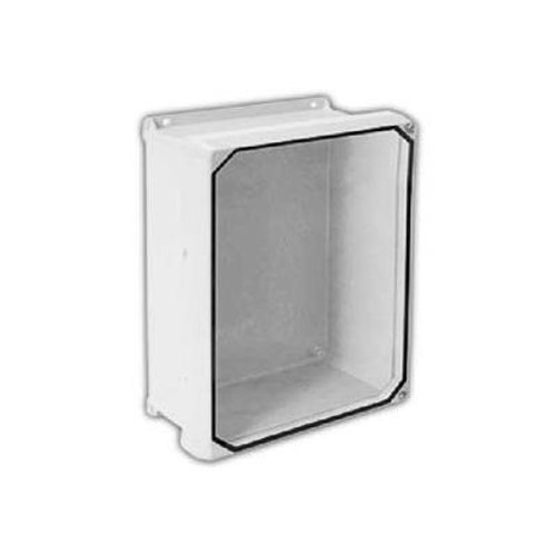 Vynckier Cvj1210Hw Cvj 12" X 10" Non-Metallic Enclosure, Clearview Window, Hinge, 2 Corner Screws