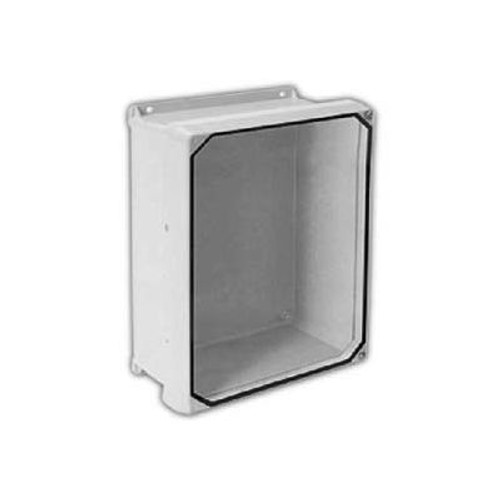 Vynckier CVJ806HW CVJ 8" X 6" Non-Metallic Enclosure, Clearview Window, Hinge, 2 Corner Screws