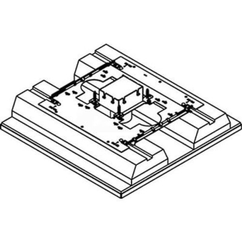 Wiremold 8801S-FC Omnibox Series 1-Gang Floor Box, Fire Classified Flush