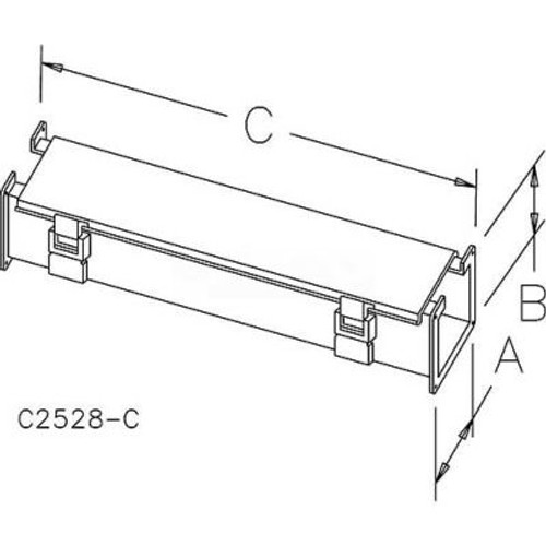 Hoffman F66L24, Straight Section, 6.00x6.00x24.00, 152 x 152 x 610mm