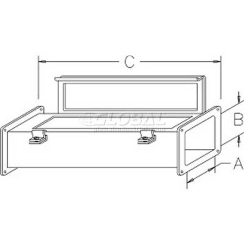 Hoffman F44W24, Straight Section, 4.00x4.00x24.00