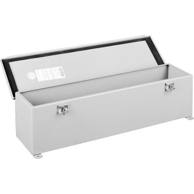 Hoffman F66T12HC, Wire Trough, Hinged Cover, 6.00x6.00x12.00, Steel/Gray