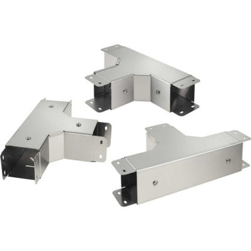 Hoffman CTS46PTFCSS, 90 Deg Tee Front Cover, Perf, Sloped, 4.00x6.00, SS