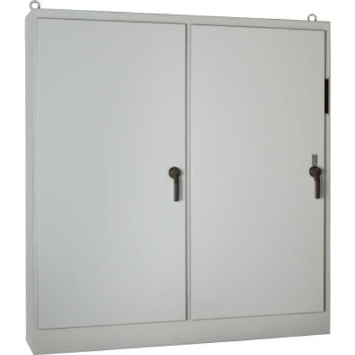 Hoffman A72XM6618FTCG, Heavy Duty Fs Disc. Encl, W/Panel, 2 Door, 72.12X66.50X18.12, Gray