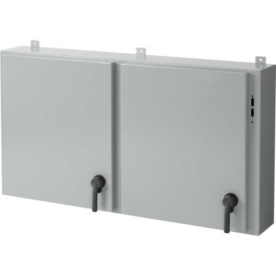Hoffman A48X3E11910, Disc. Encl, 3 Door, 48.00X118.25X10.00, Steel/Gray
