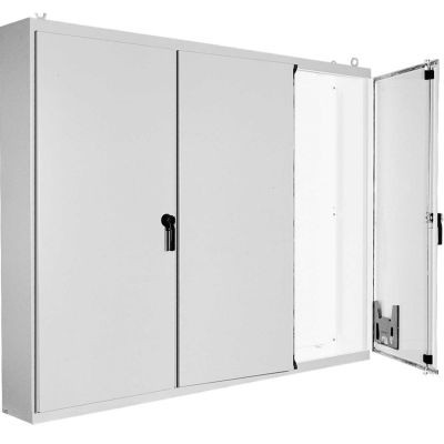 Hoffman A86M3E20, Free Stand, 3 Door Encl 86.12X112.00X20.12, Steel/Paint