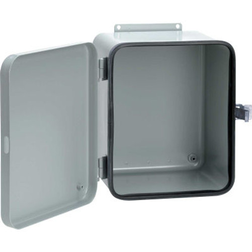 Hoffman A864DL, J Box, Hinged Cover, Contoured, Type 12, 8.00X6.00X4.00, Steel/Gray Hoffman A864DL, J Box, Hinged Cover, Contoured, Type 12, 8.00X6.00X4.00, Steel/Gray