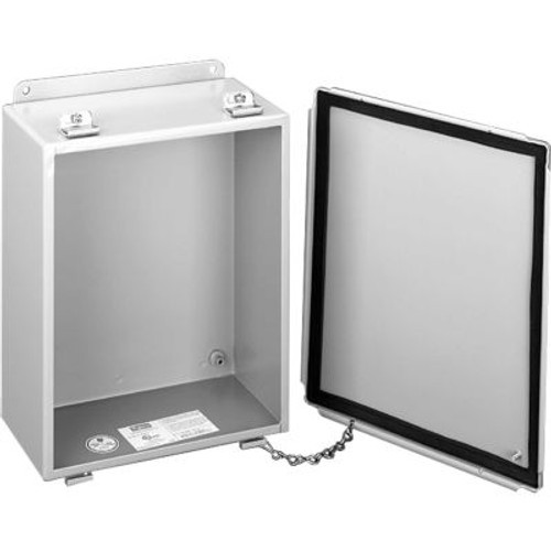 Hoffman A1412LP, J Box, Lift-Off Cover, Type 12, 14.00X12.00X6.00, Steel/Gray Hoffman A1412LP, J Box, Lift-Off Cover, Type 12, 14.00X12.00X6.00, Steel/Gray