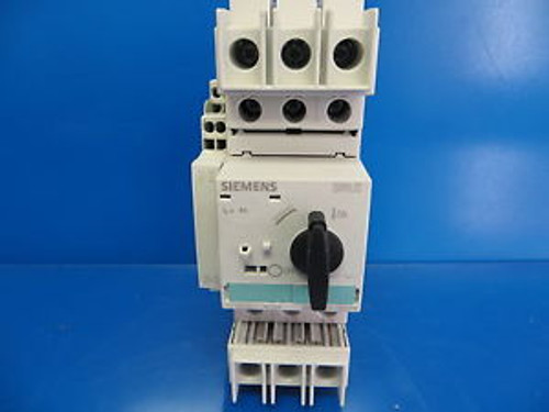 Siemens Sirius 3RV1821-1ED10 Circuit Breaker 4 Amp 3P & 3RV1901-2A Aux. Switch