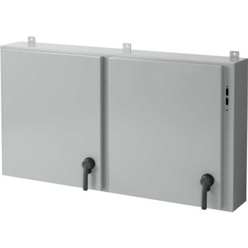 Hoffman A48X2E7808, Disc. Encl, 2 Door, 48.00X78.50X8.00, Steel/Gray