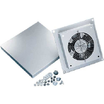 Hoffman PPT1C Pagoda Exhaust V /115v Fan w Cord, Fits solid tops, Steel/LtGray