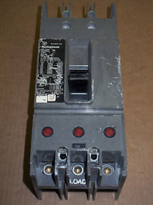 Westinghouse HKB 3 pole 100 amp trip 600v HKB3250F Circuit Breaker HKB3100