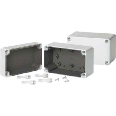 Hoffman Q18188PCEMC QLINE™ J Box, Screw Cover, Type 4X, EMC, 175x175x74mm, Polycarb