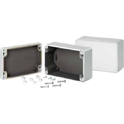 Hoffman Q20129PCEMC QLINE™ J Box, Screw Cover, Type 4X, EMC, 200x120x85mm, Polycarb