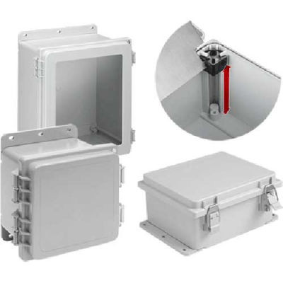 Hoffman A864PHCW, POLYPRO™ Encl w/Window, 8.12x6.12x4.38in