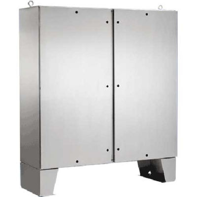 Hoffman A60H4812SSLPQT, GP 2 Dr W/QT Ltch & Floor SD, Type 4X, 1526x1221x306mm, SS Type 304