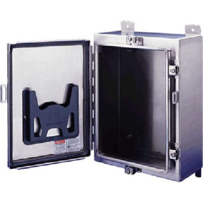 Hoffman A302408LPEMCSS, Continuous Hinge W/Clamps, EMC, Type 4X, 30.00x24.00x8.00in, SS Type 304