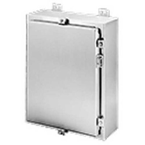 Hoffman A24H2412SSLP, Continuous Hinge W/Clamps, Type 4X, 24.00x24.00x12.00in, SS Type 304 Hoffman A24H2412SSLP, Continuous Hinge W/Clamps, Type 4X, 24.00x24.00x12.00in, SS Type 304