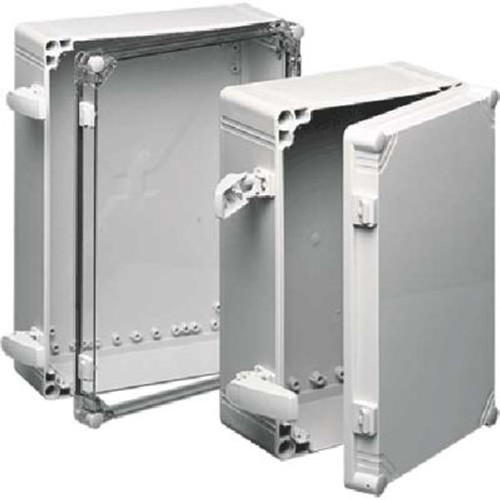 Hoffman Q402018ABICC, QLINE&#8482; J Box, Clear Screw Cvr, Type 4X, 15.28x7.40x6.81in, Abs