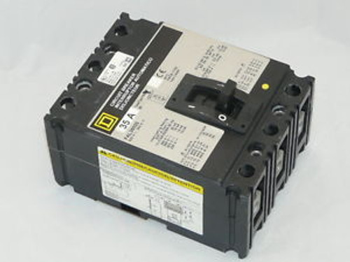 Used Square D FAL36070 Circuit Breaker 3 pole 70 amp 600 volt