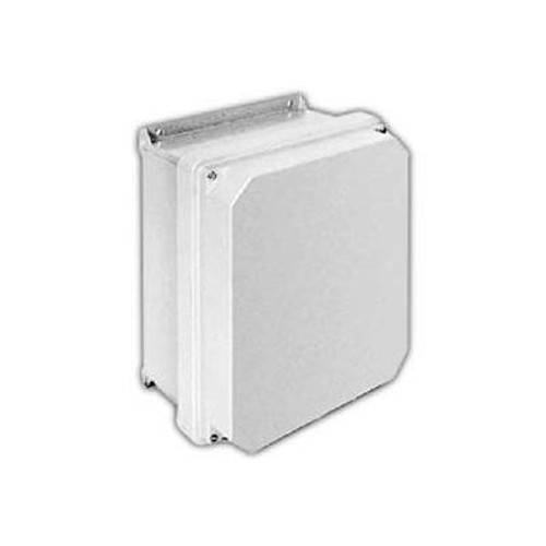 Vynckier Rvj1210w Rvj 12" X 10" Non-Metallic Enclosure, Raised Cover, 4 Corner Screws - Min Qty 2