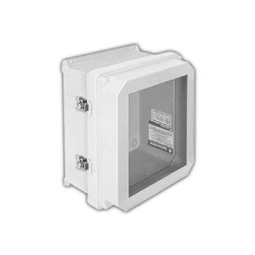 Rvjb1210Nhwll2 Rvjb 12" X 10" Non-Metallic Enclosure/Raise Cover/Bonded Window/2 Twist Latches