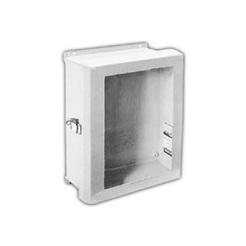 Vynckier Vjb1008Hwpl1 Vjb 10" X 8" Non-Metallic Enclosure, Bonded Window, Hinge, 1 Padlockable Latch