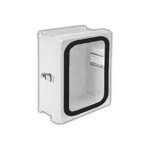 Vynckier Vjg1008Hwpl1 Vjg 10" X 8" Non-Metallic Enclosure, Gasket Window, Hinge, 1 Padlockable Latch