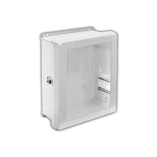 Vynckier Vjb1008Hwll1 Vjb 10" X 8" Non-Metallic Enclosure, Bonded Window, Hinge, 1 Twist Latch