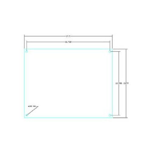Vynckier Afph1612A-Kit Aria 16" X 12" Hinged Aluminum Front Plate Kit
