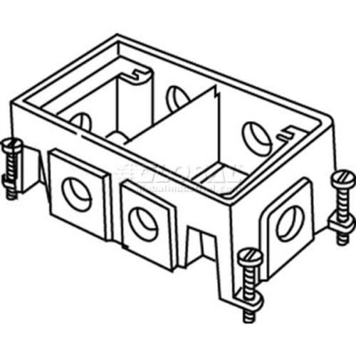 Wiremold 880CS2-1 Floor Box 2-Gang Deep Box, Fully Adjustable