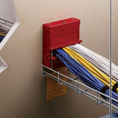 Wiremold FS2R-RED Poke-Thru Flamestopper Thru-Wall Fitting. 2" EMT Conduit, Red