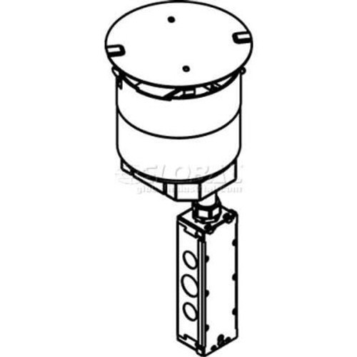 Wiremold 6STCP Poke-Thru Pre-Wired Stem Assembly, 6"