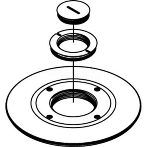 Wiremold RC9CM2TCAL Poke-Thru Cover Assembly Furniture Feed, 1-1/4" & 2" Concentric Screw Plug