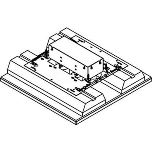 Wiremold 8803S-FC Floor Box 3-Gang Floor Box, Fire Classified, Flush