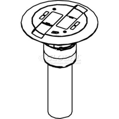 Wiremold Rc9Amdtcgy Poke-Thru Flange & Slide Holder, Communication, Assembled Unit, Gray