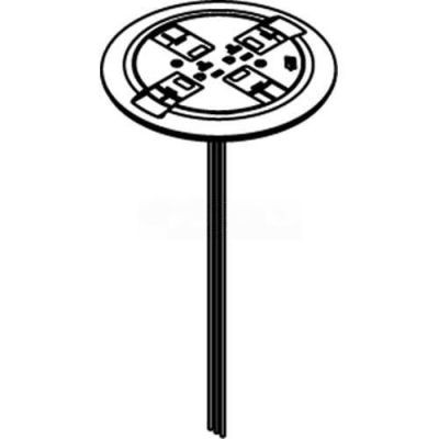 Wiremold Rc7Ctcab Poke-Thru Flange & Brass Colored Slide Holder Assembly, Brass