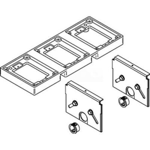 Wiremold 838TAL-880CM3 Floor Box 838T Kit, Flange W/Support Partitions for 880CM3 Box