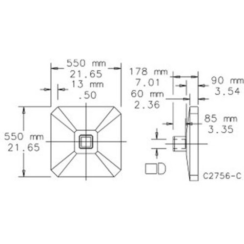 Hoffman A723624FSDA, Free Stand, Single/Dual Access, 1 Door, 72.06X36.06X24.06, Steel/Paint