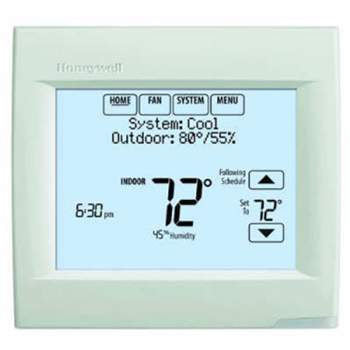 Visionpro&#174; 8000 Thermostat W/Redlink-3H/2C Hp Or 2H/2C Con. With Iaq Contacts, White