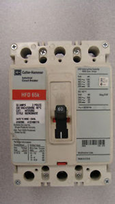 Cutler-Hammer HFD3060 Industrial Circuit Breaker 60amps