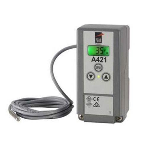 Johnson Controls Digital Temperature Controller A421AEC-01C, 120/240 VAC, SPDT, Nema 4X