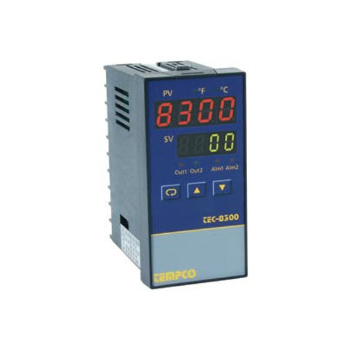 Temperature Control - 90-264VAC, 1/8Din, 4-20mA/2Relay, TEC33020