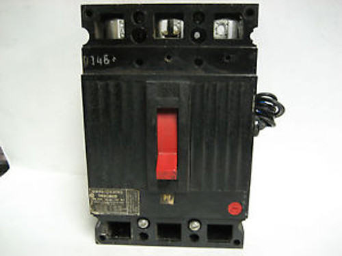 GENERAL ELECTRIC 50 AMP 3 POLE BREAKER  W/SHUNT TRIP    THED136050      YC-126