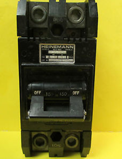 HEINEMANN 2 POLE 150 AMP CIRCUIT BREAKER CAT No. CJ2 G3-W ....... WJ-90