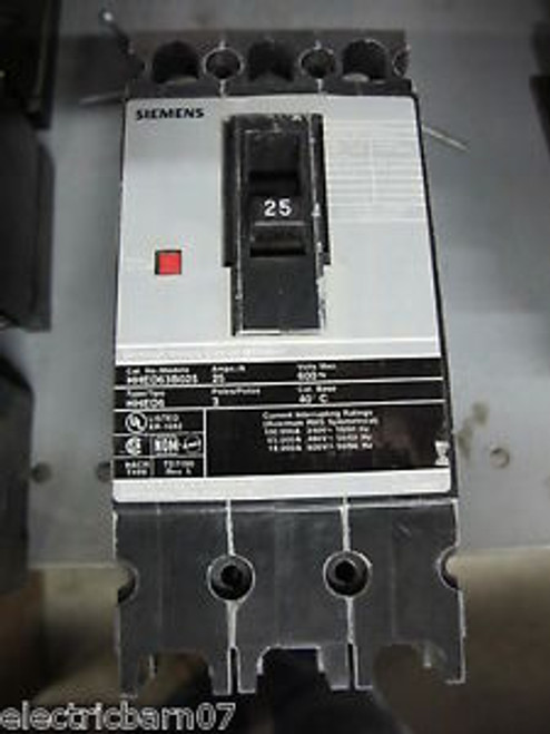 Siemens HHED63B025 25 Amp Circuit Breaker