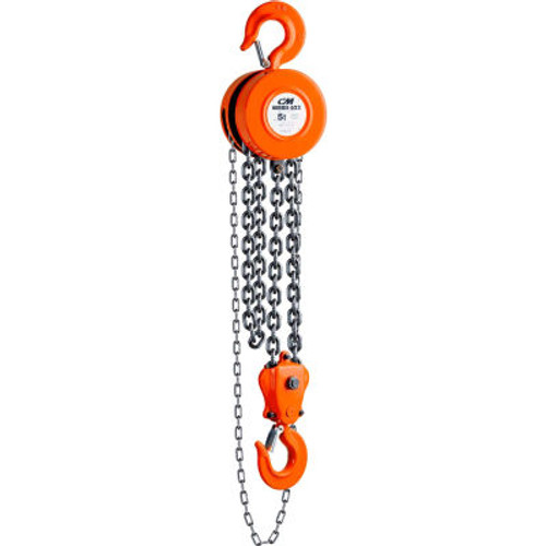 Cm Series 622 Hand Chain Hoist, 1/2 Ton Capacity, 20Ft. Lift