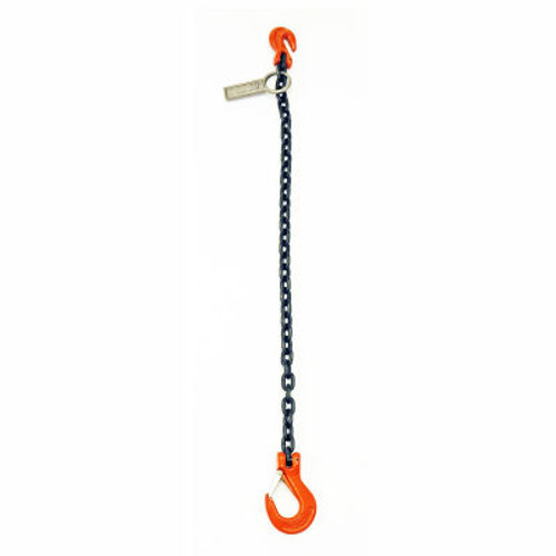 Mazzella Lifting B151014 12' Single Leg Chain Sling W/ Sling/Grab Hook