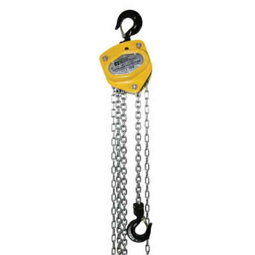 Oz Lifting Manual Chain Hoist W/ Overload Protection, 1 Ton Capacity 15' Lift