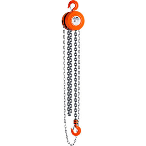 CM Series 622 Hand Chain Hoist, 2 Ton Capacity, 15Ft. Lift